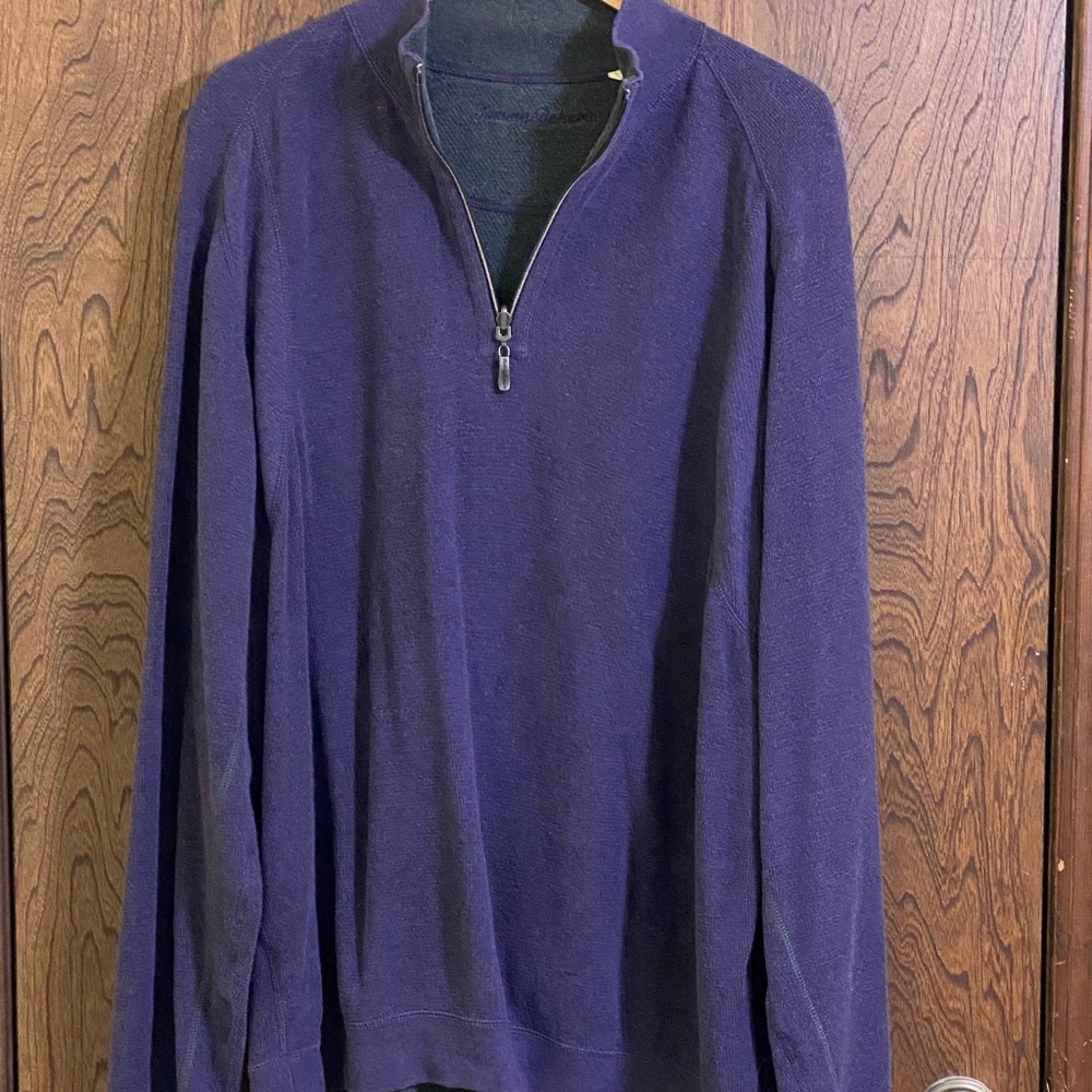 Tommy Bahama Heathered Purple Pullover